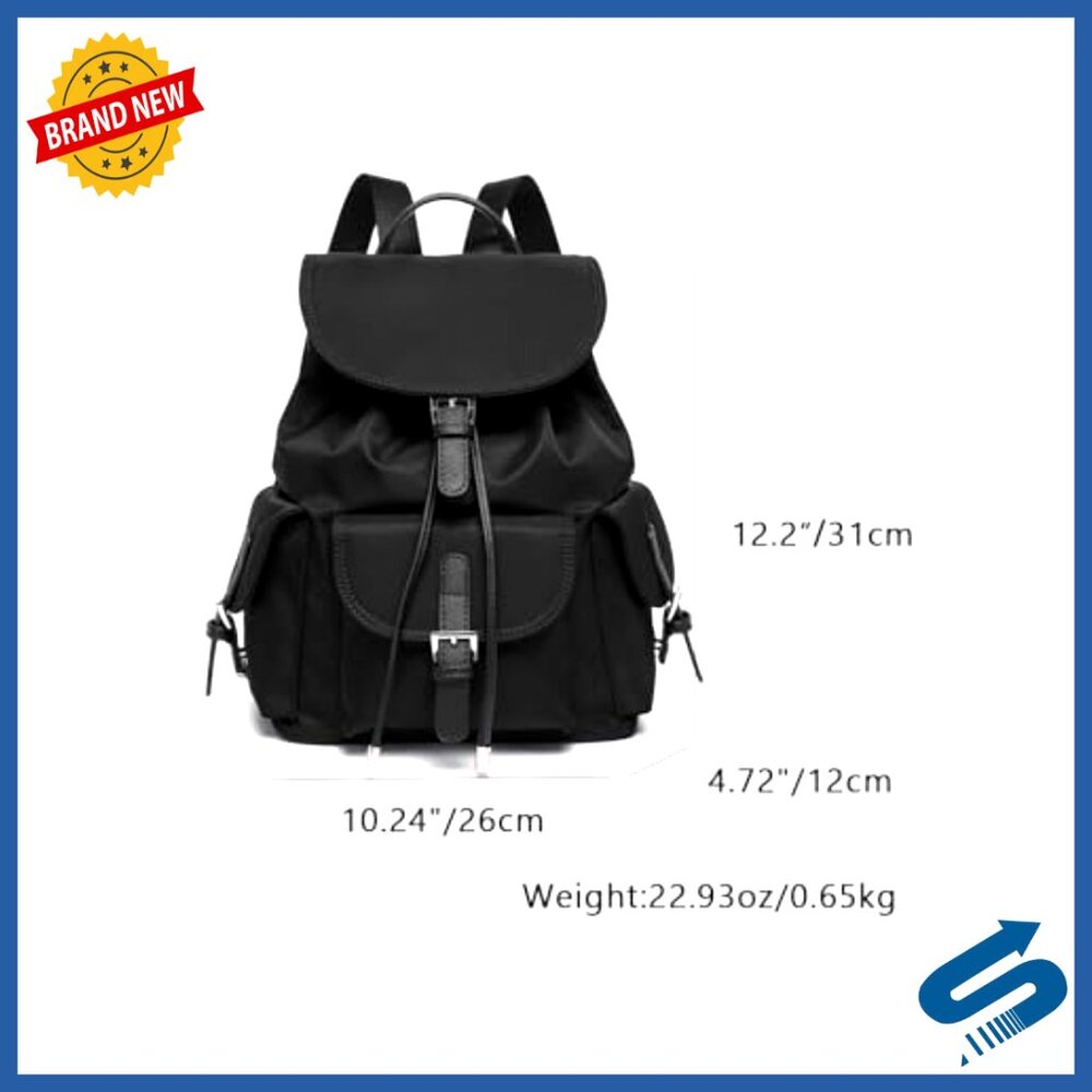 Lightweight Nylon Backpack Practical Magnetic Clo… - image 2